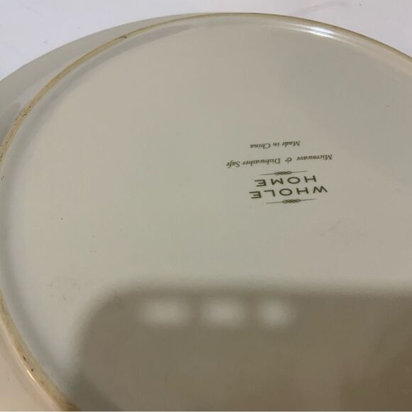 Global Floral Blue By Whole Home dinner Plates 10 1/4” 3 piece G7 - Picture 7 of 9